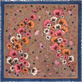 Платок женские шерсть+кашемир 90х90 Y42-7121-15 (Eleganzza)