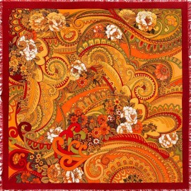 Платок женские шерсть+шелк 110х110 B43-3132-18 (Eleganzza)