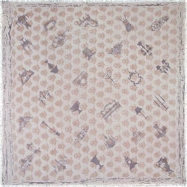 Платок женские шерсть+шелк 110х110 S43-0704-19 (Eleganzza)