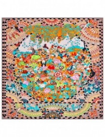 Платок женские шерсть+шелк 120х120 B43-3172-03 (Eleganzza)