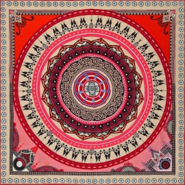 Платок женские шерсть+шелк 90х90 B43-3136-18 (Eleganzza)