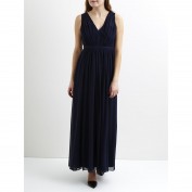 Платье длинное на подкладке, верх в форме бандо, VILA VICOTINA MAXI DRESS