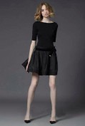 Романтичное черное платье с шелковой юбкой Burberry