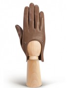 Кожаные перчатки для вождения без пальцев HP01200 taupe (Eleganzza)