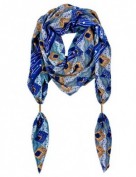 Палантин женские виск+шелк 110х188 D34-1153-12 (Eleganzza)