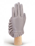 Перчатки длинные зимние подкладка из шелка IS256 l.grey (Eleganzza)