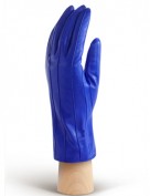 Перчатки кожаные с мехом подкладка из шелка AND W12FH-0181 blue (Anyday)