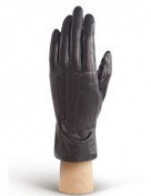 Перчатки кожаные утепленные подкладка из шелка AND W12FH-0825 black (Anyday)