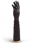 Перчатки кожаные высокие без пальцев IS01015 black (Eleganzza)