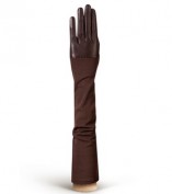 Перчатки кожаные высокие без пальцев IS01015 d.brown (Eleganzza)
