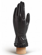 Перчатки женские 100% кашемир 0608w black (Eleganzza)