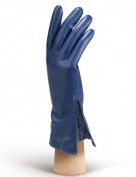Перчатки женские 100% шерсть IS120 d.blue (Eleganzza)