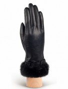 Перчатки женские 100% шерсть IS194 black (Eleganzza)