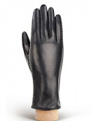 Перчатки женские 100% шерсть IS235 black/white (Eleganzza)