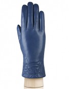 Перчатки женские 100% шерсть IS255 d.blue (Eleganzza)
