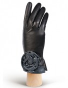 Перчатки женские 100% шерсть IS309 black (Eleganzza)