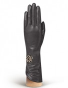 Перчатки женские 100% шерсть IS506 black (Eleganzza)