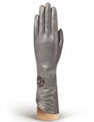 Перчатки женские 100% шерсть IS506 d.grey (Eleganzza)