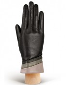 Перчатки женские 100% шерсть IS701 black/grey (Eleganzza)