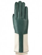 Перчатки женские 100% шерсть IS736 green/beige (Eleganzza)