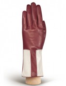 Перчатки женские 100% шерсть IS736 merlot/beige (Eleganzza)
