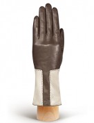 Перчатки женские 100% шерсть IS736 taupe/beige (Eleganzza)