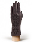 Перчатки женские 100% шерсть IS7663 brown (Eleganzza)