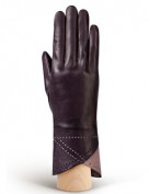 Перчатки женские 100% шерсть IS805 amethyst/d.pink (Eleganzza)