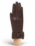 Перчатки женские 100% шерсть IS897 d.brown (Eleganzza)