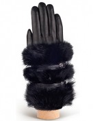 Перчатки женские 100% шерсть IS929 black (Eleganzza)