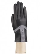 Перчатки женские без пальцев IS840 black/l.grey (Eleganzza)