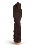 Перчатки женские длинные (шерсть и кашемир) IS02010 d.brown (Eleganzza)
