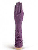 Перчатки женские длинные (шерсть и кашемир) IS02010 d.violet (Eleganzza)