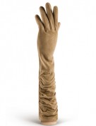Перчатки женские длинные (шерсть и кашемир) IS02010 taupe (Eleganzza)
