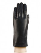 Перчатки женские натуральный мех HP030L black (Eleganzza)