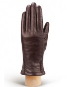 Перчатки женские натуральный мех (ягн) IS0424 brown (Eleganzza)
