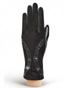 Перчатки женские (шерсть и кашемир) IS01305 black (Eleganzza)