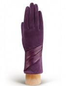 Перчатки женские (шерсть и кашемир) IS01310 d.violet (Eleganzza)