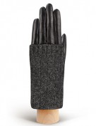Перчатки женские (шерсть и кашемир) IS01330 black/grey (Eleganzza)