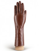 Перчатки женские (шерсть и кашемир) IS06301 d.brown shine (Eleganzza)