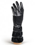 Перчатки женские (шерсть и кашемир) IS07010 black (Eleganzza)