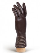 Перчатки женские (шерсть и кашемир) IS50307 d.brown (Eleganzza)