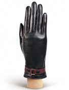 Перчатки женские (шерсть и кашемир) TOUCH IS02074 black/cabernet (Eleganzza)