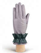 Перчатки женские подкладка из шелка IS019 l.grey/cyclone (Eleganzza)