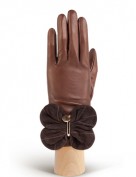 Перчатки женские подкладка из шелка IS02000 concer/d.brown (Eleganzza)