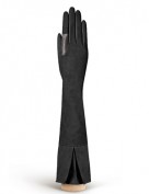 Перчатки женские подкладка из шелка IS02053 black (Eleganzza)