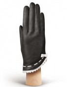 Перчатки женские подкладка из шелка IS02847 black (Eleganzza)