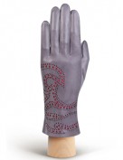 Перчатки женские подкладка из шелка IS066 l.grey (Eleganzza)