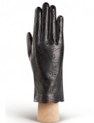 Перчатки женские подкладка из шелка IS076 black (Eleganzza)