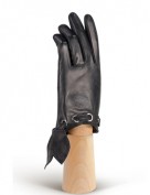 Перчатки женские подкладка из шелка IS12700 black (Eleganzza)